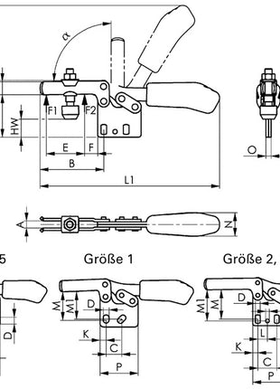 AMF Waagrechtspanner Nr. 6832 Größe 1 ( 4123572110 )