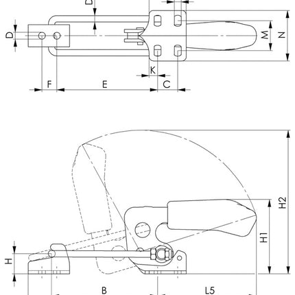 Zacisk blokujący AMF nr 6848H rozmiar 3 ( 4123682300 )