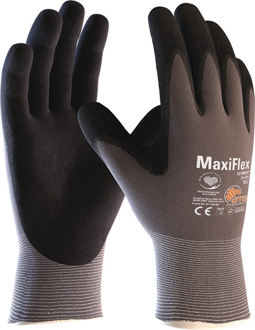 ATG Gant MaxiFlex® Ultimate™ 34-874 taille 10 gris/noir ( 4702000183 )