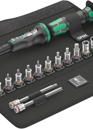 WERA Drehmomentschlüsselset Bicycle Set Torque 1 16-teilig 2,5 - 25 Nm 1/4 ″ ( 8000544748 )