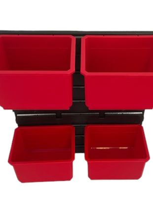 Qbrick System Container Set N°1 Mur d'atelier 39 x 35 cm avec 4 conteneurs pour valises System ONE et System TWO