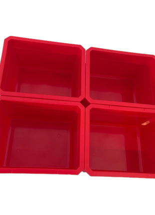 Qbrick System Container Set N°1 Mur d'atelier 39 x 35 cm avec 4 conteneurs pour valises System ONE et System TWO