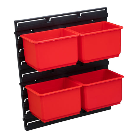 Qbrick System Container Set Nº 1 Pared de taller 39 x 35 cm con 4 contenedores para maletas System ONE y System TWO