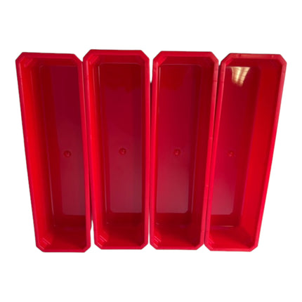 Zestaw pojemników systemowych Qbrick nr 4 Ściana warsztatowa 39 x 35 cm z 4 pojemnikami do PRO Organizer 100 Expert / 200 Expert / PRO Drawer 3