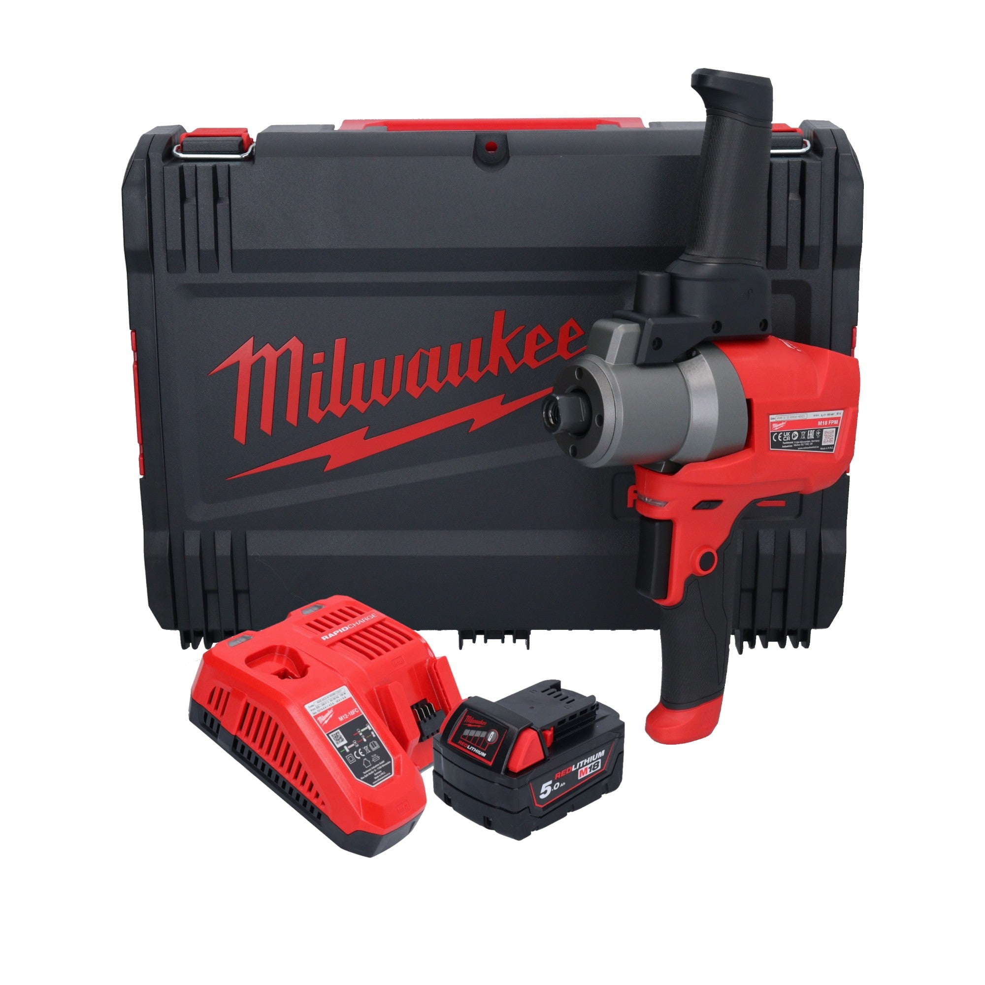 Milwaukee M18 FPM 501X Akku Ruehrgeraet 18 V 20 l Brushless 1x Akku 5 0 Ah Ladegeraet HD Box 0 - toolbrothers
