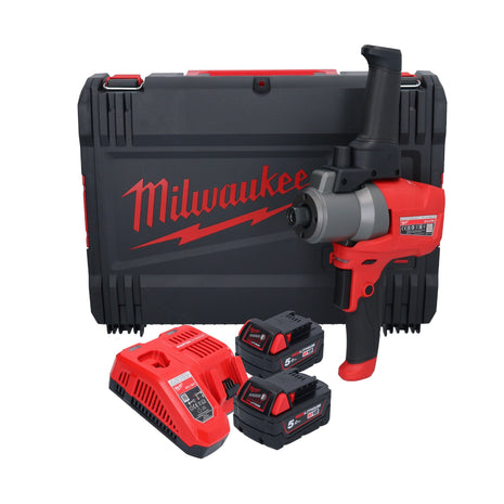 Milwaukee M18 FPM-502X mikser akumulatorowy 18 V 20 l bezszczotkowy + 2x akumulator 5,0 Ah + ładowarka + skrzynka HD