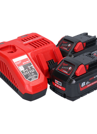 Batidora de batería Milwaukee M18 FPM-802X 18 V 20 l sin escobillas + 2x baterías 8,0 Ah + cargador + caja HD