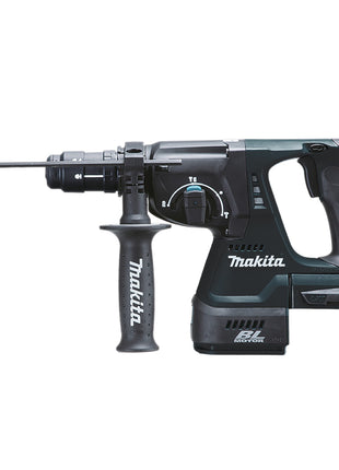 Makita DHR 243 ZBJ taladro percutor inalámbrico 18 V 2 J SDS-Plus negro sin escobillas + Makpac - sin batería, sin cargador