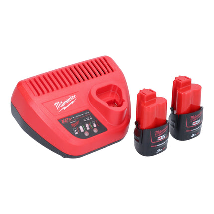 Pistola de cartuchos a batería Milwaukee M12 PCG/400A-302 12 V 400 ml + 2x baterías 3.0 Ah + cargador