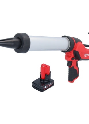 Milwaukee M12 PCG/400A-401 Akku Kartuschenpistole 12 V 400 ml + 1x Akku 4,0 Ah - ohne Ladegerät