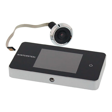 INTERSTEEL Visor de puerta digital Basic plástico plata ( 3000259190 )