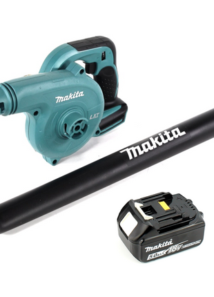 Makita DUB 183 T1 18 V Akku Gebläse + 1x BL 1850 B 5,0 Ah Akku - ohne Ladegerät - Toolbrothers