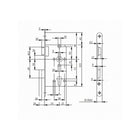 Cerradura de embutir para puerta de habitación BKS 0415 PZW 20/55/72/8 mm DIN izquierda (3000251114)