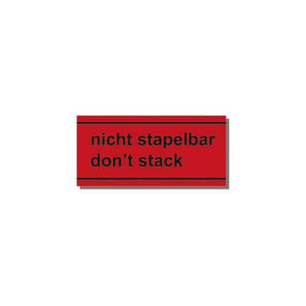 TRANSPAK information label Not stackable ( 3000265575 )