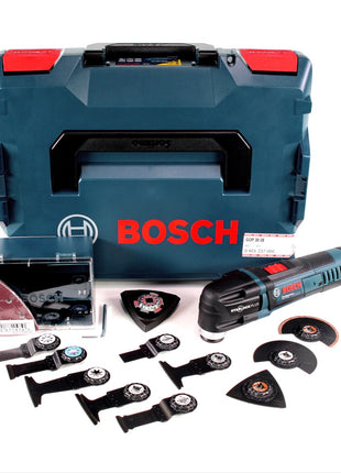 Bosch GOP 30-28 Professional Multi Cutter Multifunktionswerkzeug 300 W Starlock Plus in L-BOXX mit 16-teiligem Zubehörset ( 0601237000 ) - Toolbrothers