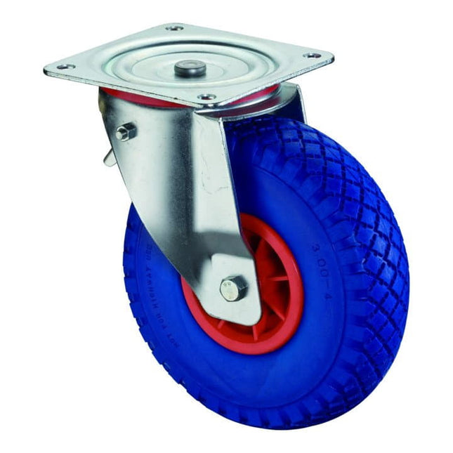BS ROLLEN Lenkrolle mit Totalfeststeller Rad-Ø 260 mm Tragfähigkeit 160 kg ( 3000275993 )