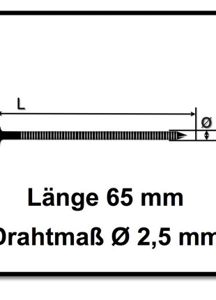 Prebena CNW25/65BKRI Coilnägel Ringschaft 7200 Stück - Toolbrothers