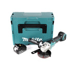 Makita DGA 458 T1J Akku Winkelschleifer 18 V 115mm Brushless + 1x Akku 5,0Ah + Makpac - ohne Ladegerät - Toolbrothers