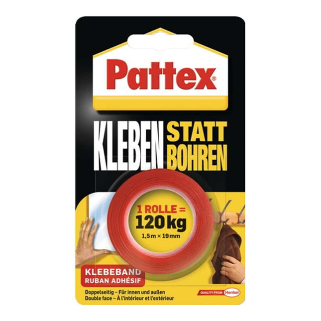 PATTEX cinta de montaje Adhesivo en lugar de perforación translúcido ( 4000353089 )