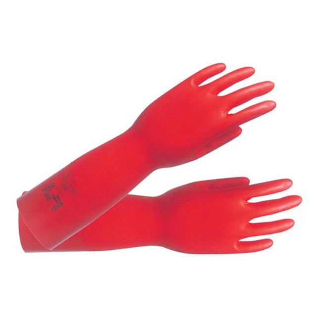Guantes químicos ANSELL AlphaTec Sol-Vex 37-900 talla 8 rojo ( 4000371489 )