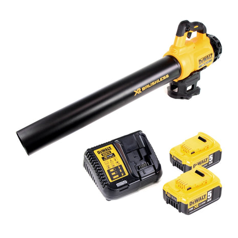 DeWalt DCM 562 P2 Akku Gebläse 18V Brushless + 2x Akku 5,0Ah + Ladegerät - Toolbrothers