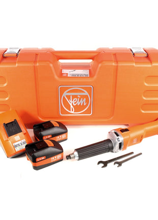 FEIN AGSZ 18-90 LBL Li-Ion Akku Geradschleifer Brushless im Transportkoffer + 2x 5,0 Ah Akku + Schnellladegerät ( 71230361000 ) - Toolbrothers