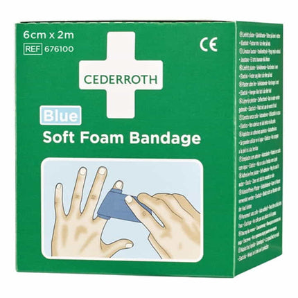 CEDERROTH Soft Foam Bandage selbsthaftend elastisch, blau ( 4000386487 )