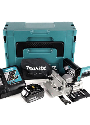 Makita DPJ 180 RM1J 18 V Li-Ion Akku Nutfräse im Makpac + 1 x 4,0 Ah Akku + Ladegerät - Toolbrothers