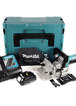 Makita DPJ 180 RY1J 18 V Li-Ion Akku Nutfräse im Makpac + 1 x 1,5 Ah Akku + Ladegerät - Toolbrothers