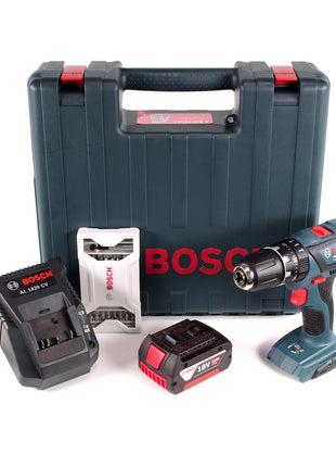 Bosch GSB 18-2-Li Plus Schlagbohrschrauber Professional 18 V im Koffer + 1x GBA 4,0 Ah Akku + Ladegerät + 25 tlg. Zubehörset ( 0615990K4B ) - Toolbrothers