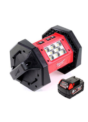 Milwaukee M18 AL-501 Akku LED Flutstrahler mit 1100 Lumen + 1x 5,0 Ah Akku - Toolbrothers