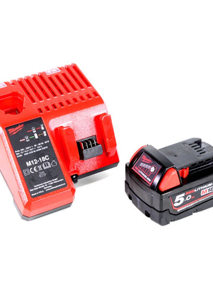 Milwaukee M18 AL-501C Akku LED Flutstrahler mit 1100 Lumen + 1x 5,0 Ah Akku + Universal Ladegerät - Toolbrothers