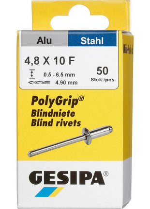 GESIPA Blindniet PolyGrip® Nietschaft d x l 4,8 x 10 mm ( 4000813761 )