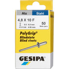 GESIPA Blindniet PolyGrip® Nietschaft d x l 4,8 x 10 mm ( 4000813761 )