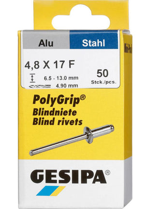 GESIPA Blindniet PolyGrip® Nietschaft d x l 4,8 x 17 mm ( 4000813762 )