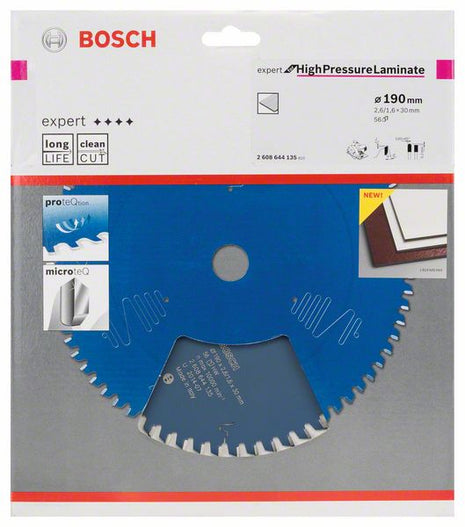 Hoja de sierra circular BOSCH diámetro exterior 190 mm número de dientes 56 TR-F (4000815468)