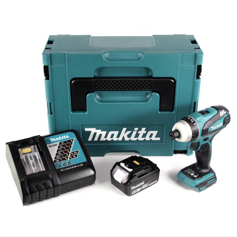 Makita DTP 141 RT1J Akku Quadroschrauber 18V 150Nm Brushless + 1x Akku 5,0Ah + Ladegerät + Makpac - Toolbrothers