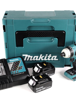 Makita DTP 141 RTJ Akku Quadroschrauber 18V 150Nm Brushless + 2x Akku 5,0Ah + Ladegerät + Makpac - Toolbrothers