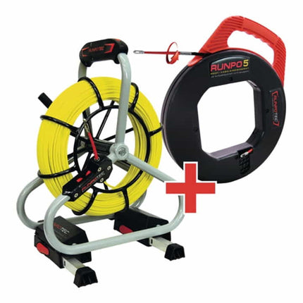 RUNPOTEC varilla de fibra de vidrio GF 4.5 - set profesional cinta longitud 30 m ( 4000817958 )