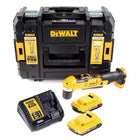 Dewalt DCD 740 D2 Akku Winkelbohrmaschine 18V 33Nm + 2x Akku 2,0Ah + Schnellladegerät + TSTAK - Toolbrothers