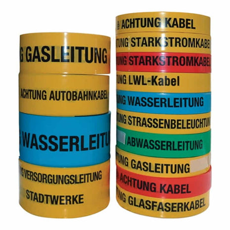 MULTICOLL Trassenwarnband Aufdruck Achtung Breitbandkabel ( 4000818451 )