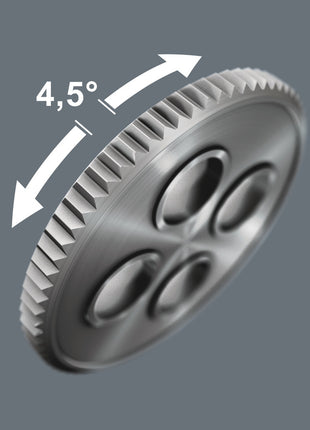 WERA Hebelumschaltknarre 411 A RA Quergriff 1/4 ″ Zähne 80 ( 4000822452 )