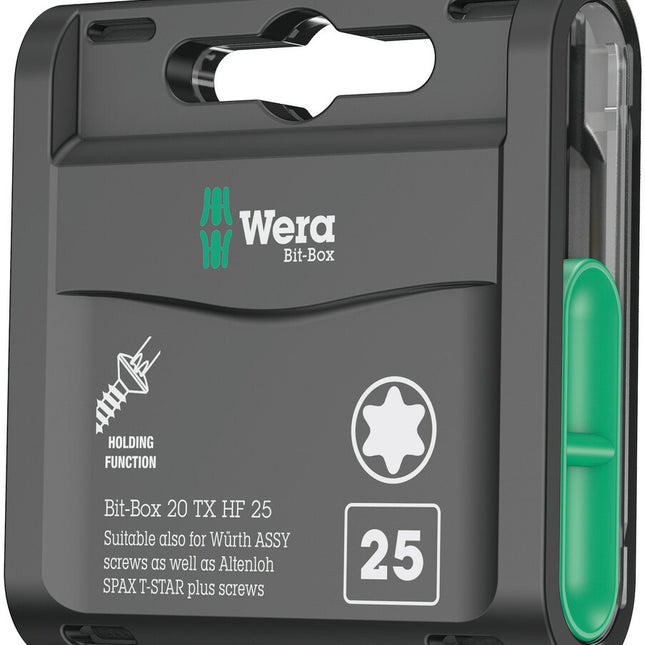 WERA large bit pack Bit-Box 20 TX HF T 20 Length 25 mm ( 4000822458 )