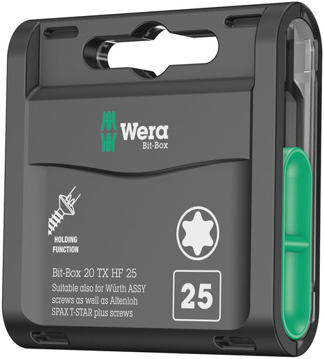 WERA Bitgroßpackung Bit-Box 20 TX HF T 20 Länge 25 mm ( 4000822458 )