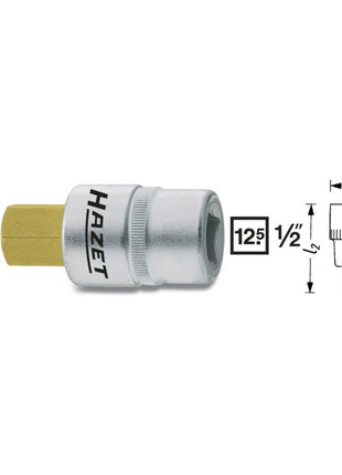 HAZET Steckschlüsseleinsatz 986 1/2 ″ Innen-6-kant ( 4000822752 )