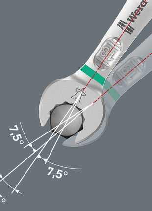 Clé à fourche double WERA Joker 6005 8 x 9 mm longueur 123 mm (4000823160)