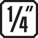 GEDORE vaso 20 L 1/4 ″ hexagonal, largo ( 4000824031 )