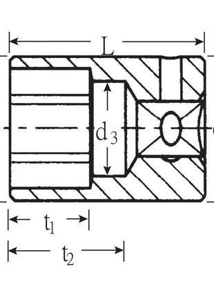 STAHLWILLE Klucz nasadowy 40 1/4 ″ sześciokątny ( 4000826213 )