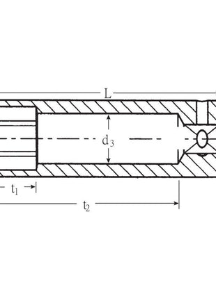 STAHLWILLE Steckschlüsseleinsatz 40 L 1/4 ″ 6-kant, lang ( 4000826222 )