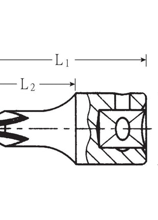 STAHLWILLE Steckschlüsseleinsatz 44 P 1/4 ″ PH ( 4000826250 )